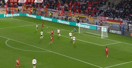 萨内策动2球，纽卡神锋双响，德国2-0卢森堡，世预赛末轮打平出线